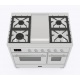 Aragaz Lofra RBI66MFT/CI, 60x60 cm, gaz, 4 arzatoare, grill, aprindere electronica, timer, crem