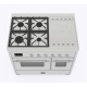 Aragaz Lofra RBI66MFT/CI, 60x60 cm, gaz, 4 arzatoare, grill, aprindere electronica, timer, crem