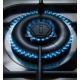 Aragaz ILVE Majestic M09N, 90x70cm, 6 arzatoare, cuptor electric, aprindere electronica, sigurante Stop-Gaz, alb antic
