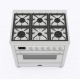 Aragaz Lofra RBI66MFT/CI, 60x60 cm, gaz, 4 arzatoare, grill, aprindere electronica, timer, crem