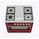 Aragaz Lofra RBI66MFT/CI, 60x60 cm, gaz, 4 arzatoare, grill, aprindere electronica, timer, crem