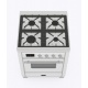 Aragaz ILVE Majestic M07N, 70x70cm, 4 arzatoare, cuptor electric, aprindere electronica, siguranta Stop-Gaz, alb