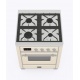 Aragaz ILVE Majestic M07N, 70x70cm, 4 arzatoare, cuptor electric, aprindere electronica, siguranta Stop-Gaz, alb antic