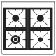Aragaz Lofra RBI66MFT/CI, 60x60 cm, gaz, 4 arzatoare, grill, aprindere electronica, timer, crem