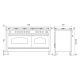 Aragaz Lofra RBI66MFT/CI, 60x60 cm, gaz, 4 arzatoare, grill, aprindere electronica, timer, crem