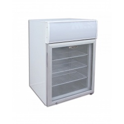 Mini vitrina frigorifica Tecfrigo PUNTOGEL 90 Spot, cu caseta luminoasa, capacitate 90 L, temperatura -18º C, alb