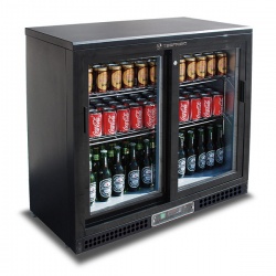 Vitrina frigorifica bauturi Tecfrigo PUB 250 PS, capacitate 254 l, temperatura +2/+8º C, negru