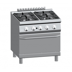 Masina de gatit gaz, Ata Italia K7GCU10FF, seria 700 cu 4 arazatoare si cuptor pe gaz