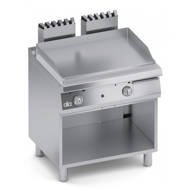 Grill dublu pe gaz , Ata Italia C2GFL10VV , seria 700 cu suprafata neteda si suport deschis