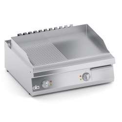 Grill dublu electric , Ata Italia C2EFR10TT , seria 700 cu suprafata neteda si striata