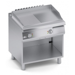 Grill dublu electric , Ata Italia C2EFR10TT , seria 700 cu suprafata neteda/ striata si suport deschis