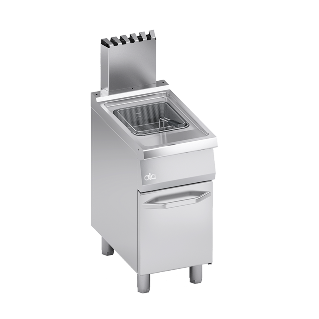 Friteuza simpla pe gaz, Ata Italia K7GFG0515, seria 700 cu suport inchis, 15 L