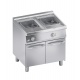 Friteuza dubla electrica, Ata Italia K7EFE0515 , seria 700 cu suport inchis, 15 L+15 L