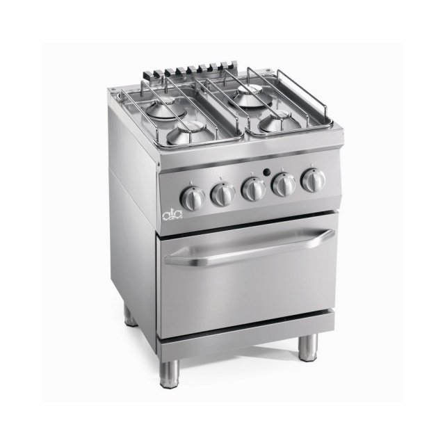 Masina de gatit gaz, Ata Italia K6GCU10FF, cu 4 arzatoare si cuptor pe gaz GN1/1