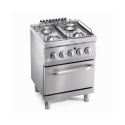 Masina de gatit gaz, Ata Italia K6GCU10FF, cu 4 arzatoare si cuptor pe gaz GN1/1