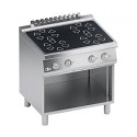 Masina de gatit electrica, Ata Italia K7ECI10VV , cu 4 plite inductie si suport deschis