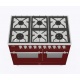 Aragaz Lofra RBI66MFT/CI, 60x60 cm, gaz, 4 arzatoare, grill, aprindere electronica, timer, crem