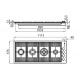 Plita incorporabila Foster Milanello 7681000,instalare FT/FTS, gaz, 112 cm,4 arzatoare, aprindere electrica,siguranta gaz, inox