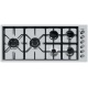 Aragaz Tecnogas P1X66M4VC, 60 cm, gaz, 4 arzatoare, grill, otel inoxidabil