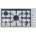 Aragaz Tecnogas P1X66M4VC, 60 cm, gaz, 4 arzatoare, grill, otel inoxidabil