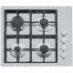 Aragaz Tecnogas P1X66M4VC, 60 cm, gaz, 4 arzatoare, grill, otel inoxidabil