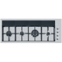 Aragaz Tecnogas P1X66M4VC, 60 cm, gaz, 4 arzatoare, grill, otel inoxidabil