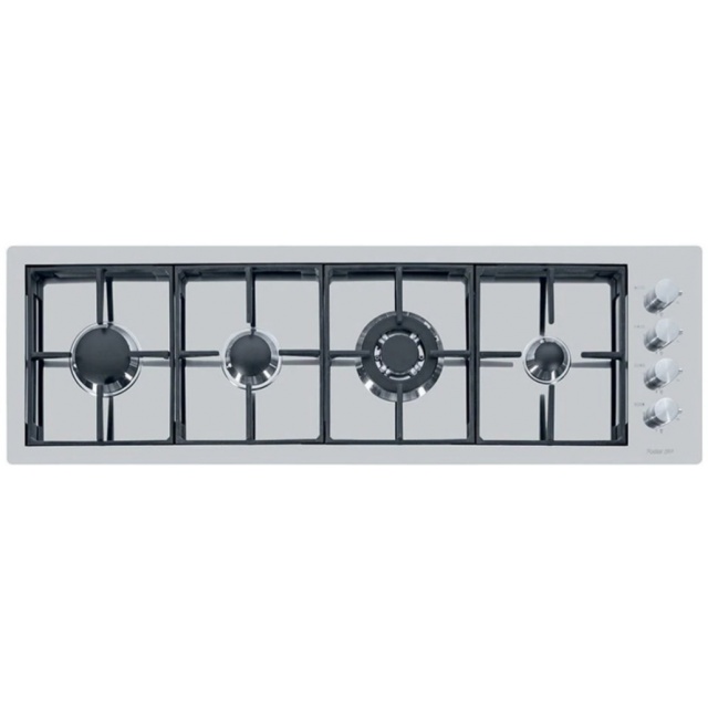 Aragaz Tecnogas P1X66M4VC, 60 cm, gaz, 4 arzatoare, grill, otel inoxidabil