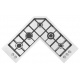 Plita incorporabila Foster QuadraAngolare 7238042,instalare FT/FTS,2x 97.2cm,5arzatoare,aprindere electrica,siguranta gaz,inox