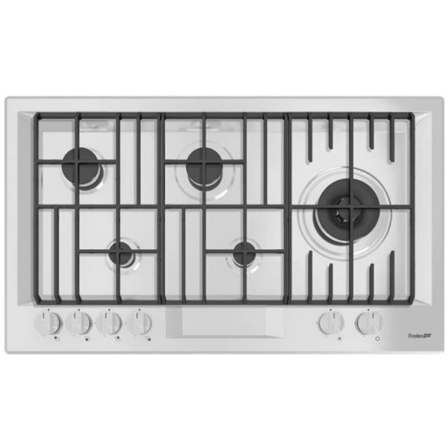 Plita incorporabila Foster FL 7206032, instalare FT / FTS, gaz, 86 cm , 5 arzatoare, aprindere electrica, siguranta gaz, inox