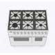 Aragaz ILVE Nostalgie PD09N, 90x60cm, gaz, 6 arzatoare, cuptor dublu, aprindere electronica, siguranta Stop Gaz, alb