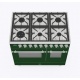 Aragaz ILVE Nostalgie PD09N, 90x60cm, 6 arzatoare, cuptor dublu, aprindere electronica, siguranta Stop Gaz, verde