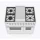 Aragaz Lofra RBI66MFT/CI, 60x60 cm, gaz, 4 arzatoare, grill, aprindere electronica, timer, crem