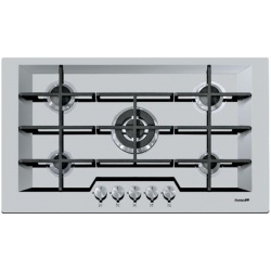 Aragaz Tecnogas P1X66M4VC, 60 cm, gaz, 4 arzatoare, grill, otel inoxidabil