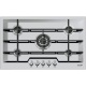 Plita incorporabila Foster KE 7603432, instalare STD,finisaj Microfoster,gaz, 86cm , 5arzatoare, aprindere electrica,inox
