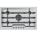 Plita incorporabila Foster KE 7602432, instalareSTD,finisajMicrofoster, gaz, 79cm, 5arzatoare, aprindere electrica,sig. gaz,inox
