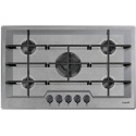 Plita incorporabila Foster KE Black 7601082, instalare FT/FTS, gaz, 80.3cm. 5arzatoare, aprindere el., sig. gaz, inox vintage