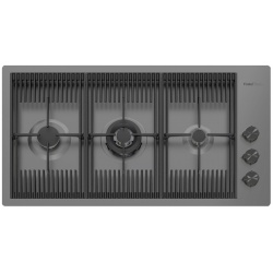 Aragaz Tecnogas P1X66M4VC, 60 cm, gaz, 4 arzatoare, grill, otel inoxidabil