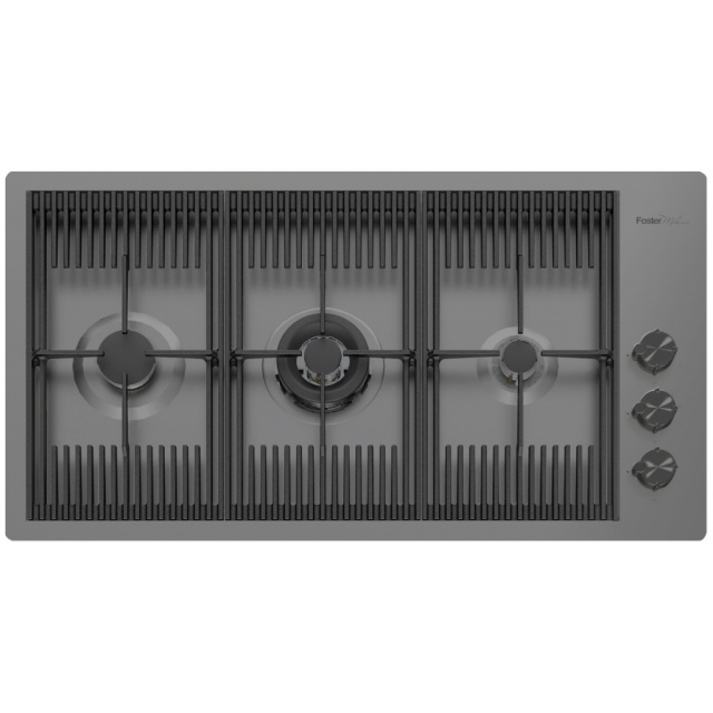 Aragaz Tecnogas P1X66M4VC, 60 cm, gaz, 4 arzatoare, grill, otel inoxidabil