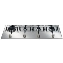 Plita incorporabila Foster KE Line 7607 032, instalare SF, gaz, 105.5cm , 4 arzatoare, aprindere electrica, siguranta gaz, inox
