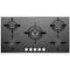 Aragaz Tecnogas P1X66M4VC, 60 cm, gaz, 4 arzatoare, grill, otel inoxidabil