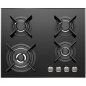 Aragaz Tecnogas P1X66M4VC, 60 cm, gaz, 4 arzatoare, grill, otel inoxidabil