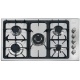 Plita incorporabila Foster PROFESSIONALE 7246 062, instalare STD, gaz, 87.3cm, 5 arzatoare, aprindere electrica, sig. gaz, inox