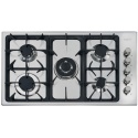 Aragaz Tecnogas P1X66M4VC, 60 cm, gaz, 4 arzatoare, grill, otel inoxidabil