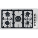Plita incorporabila Foster PROFESSIONALE 7245 062, instalare STD, gaz, 87.3cm, 5 arzatoare, aprindere electrica, sig. gaz, inox