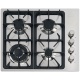 Plita incorporabila Foster PROFESSIONALE 7244 062,instalare FT/FTS, gaz, 60.3cm, 4 arzatoare,aprindere electrica, sig. gaz, inox