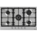 Aragaz Tecnogas P1X66M4VC, 60 cm, gaz, 4 arzatoare, grill, otel inoxidabil