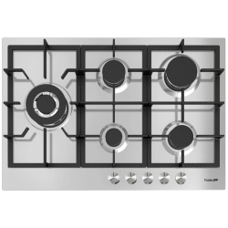 Plita incorporabila Foster URBAN 7005 082, instalare STD, gaz, 75cm, 5 arzatoare, aprindere electrica, siguranta gaz, inox