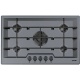 Aragaz Tecnogas P1X66M4VC, 60 cm, gaz, 4 arzatoare, grill, otel inoxidabil