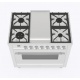Aragaz Lofra RBI66MFT/CI, 60x60 cm, gaz, 4 arzatoare, grill, aprindere electronica, timer, crem