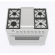 Aragaz Lofra RBI66MFT/CI, 60x60 cm, gaz, 4 arzatoare, grill, aprindere electronica, timer, crem